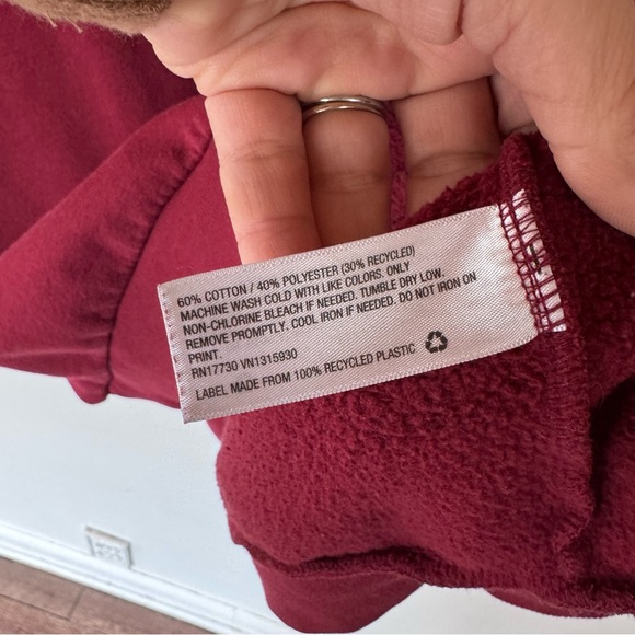 Wild Fable Burgundy 'Aspen' Sweatshirt size XXL - Picture 5 of 6